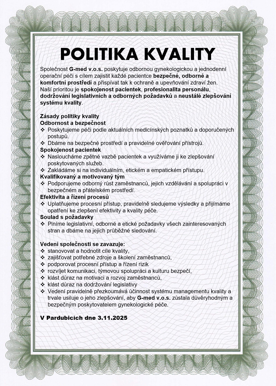 Certifikát ISO 9001